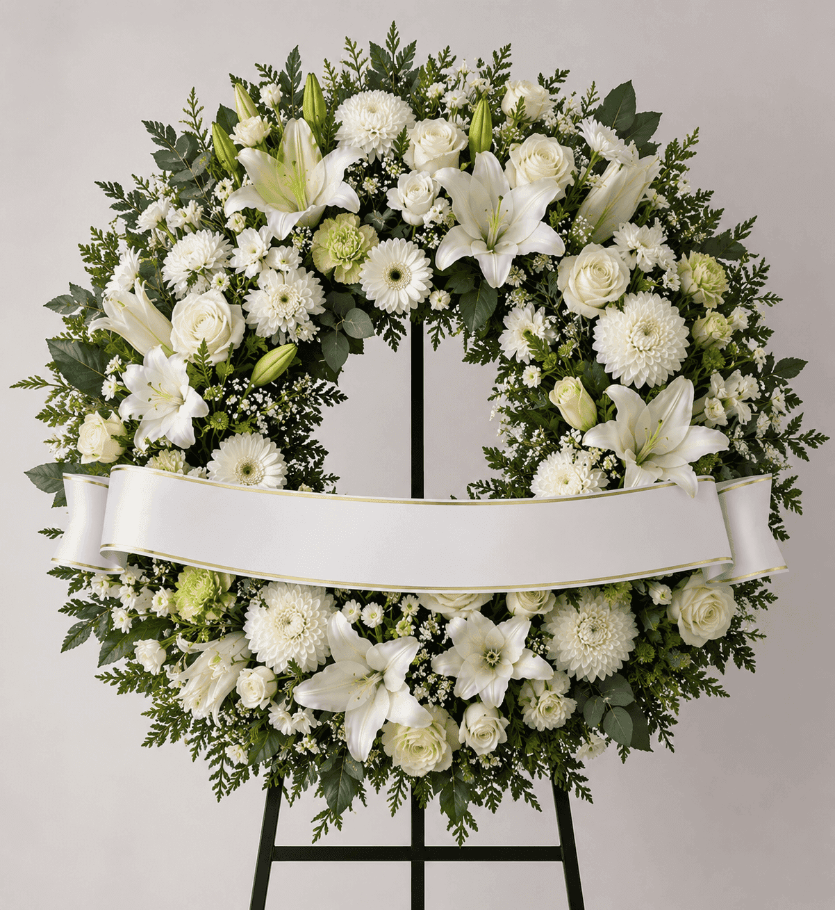 Corona de Rosas Blancas