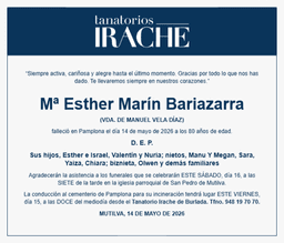 Mª Esther Marín Bariazarra