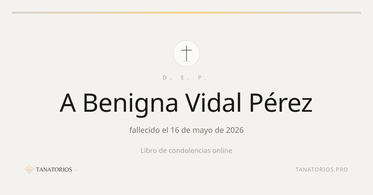 Memorial de A Benigna Vidal Pérez