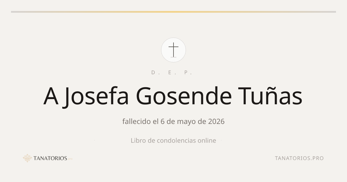 Memorial de A Josefa Gosende Tuñas