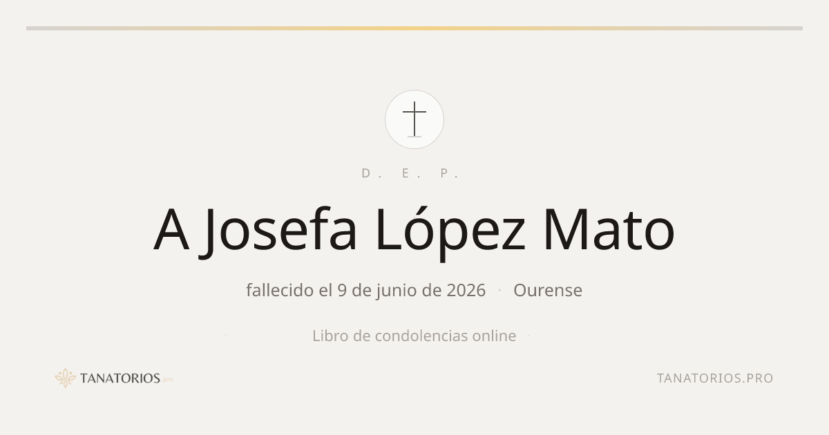 Memorial de A Josefa López Mato