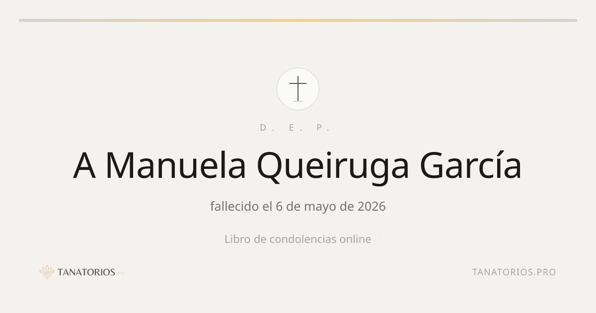 Memorial de A Manuela Queiruga García