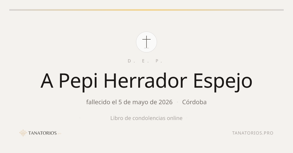Memorial de A Pepi Herrador Espejo