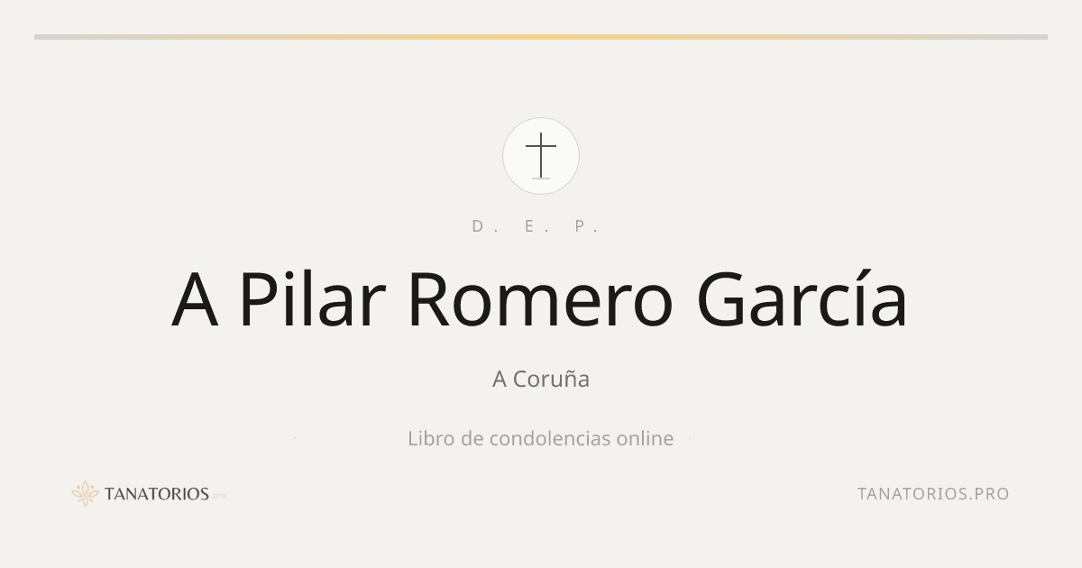 Memorial de A Pilar Romero García