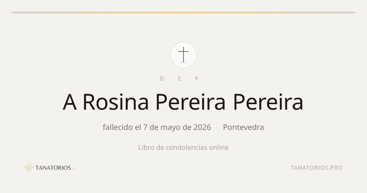Memorial de A Rosina Pereira Pereira