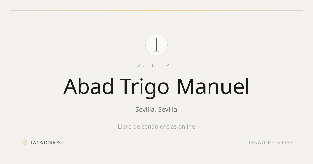 Memorial de Abad Trigo Manuel