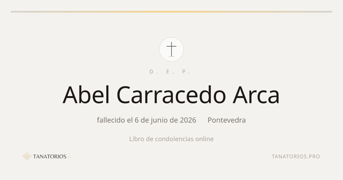 Memorial de Abel Carracedo Arca