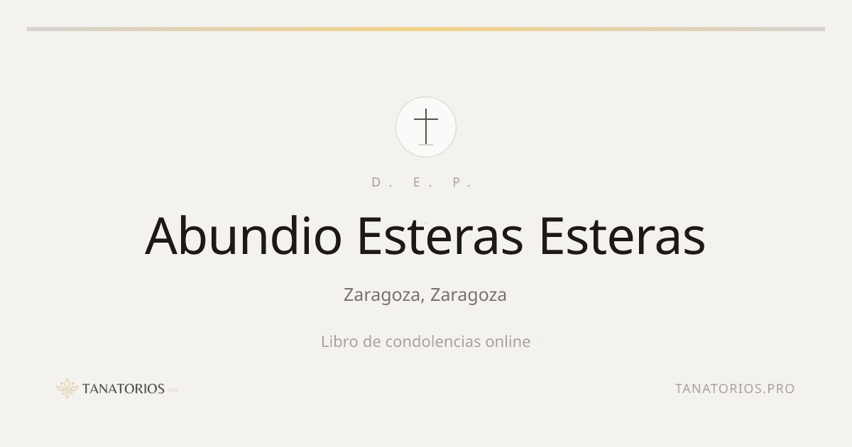 Memorial de Abundio Esteras Esteras