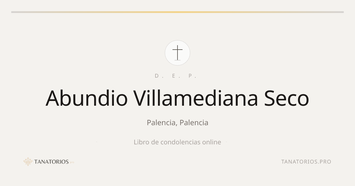 Memorial de Abundio Villamediana Seco