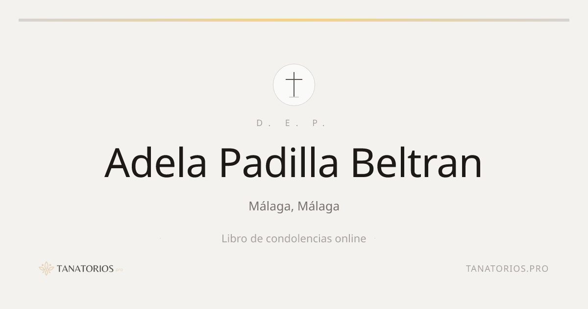 Memorial de Adela Padilla Beltran