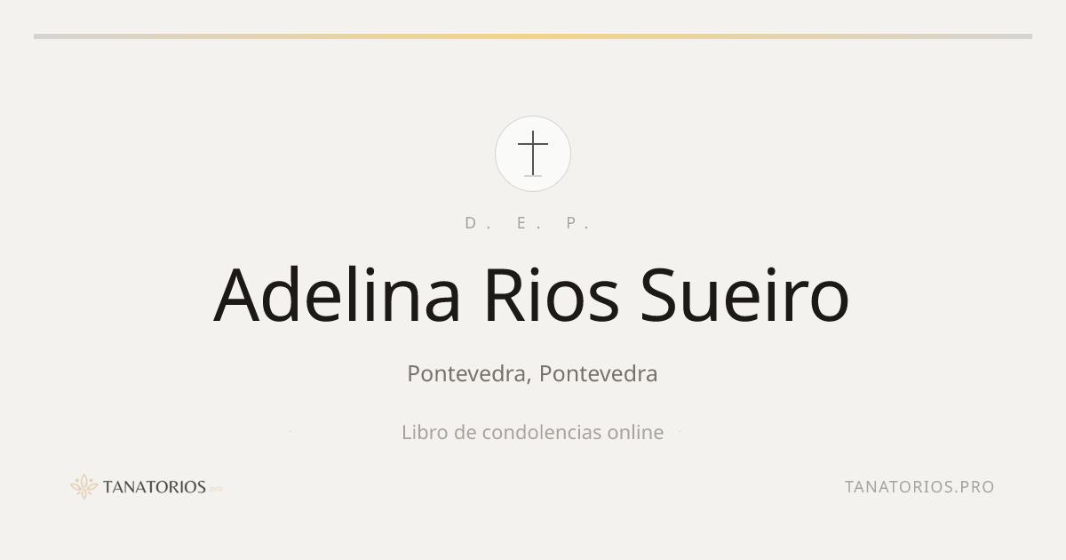 Memorial de Adelina Rios Sueiro