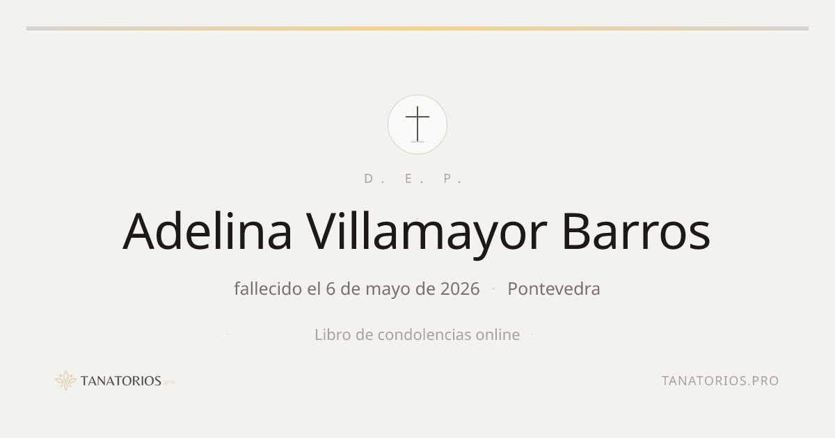 Memorial de Adelina Villamayor Barros