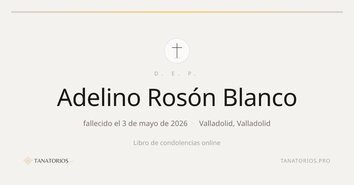 Memorial de Adelino Rosón Blanco