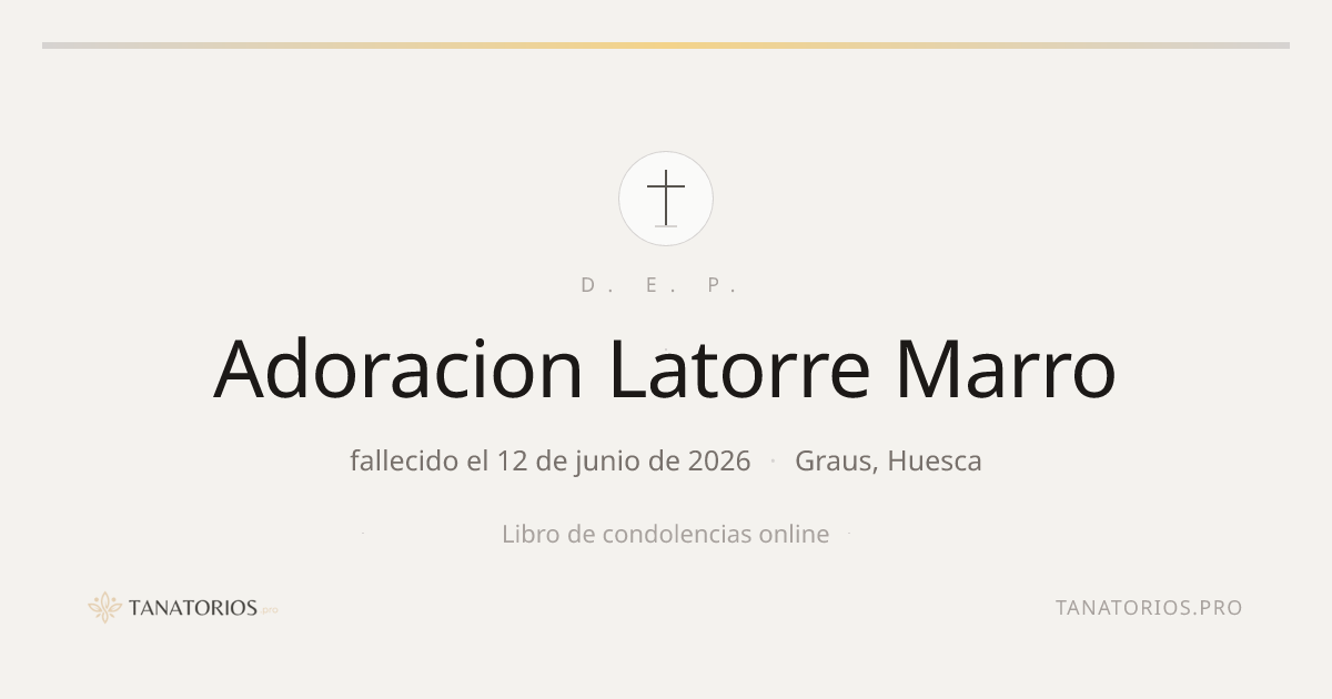 Memorial de Adoracion Latorre Marro