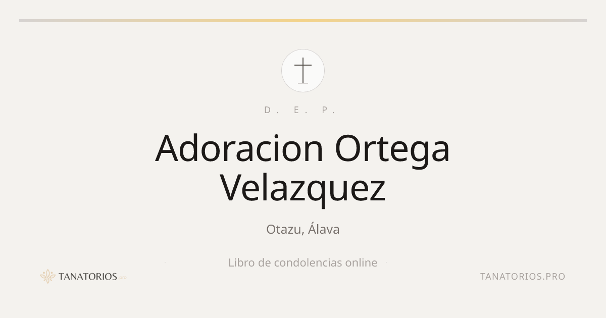 Memorial de Adoracion Ortega Velazquez