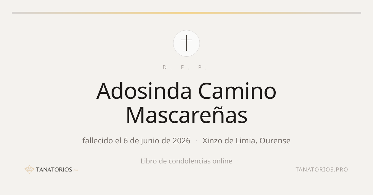 Memorial de Adosinda Camino Mascareñas