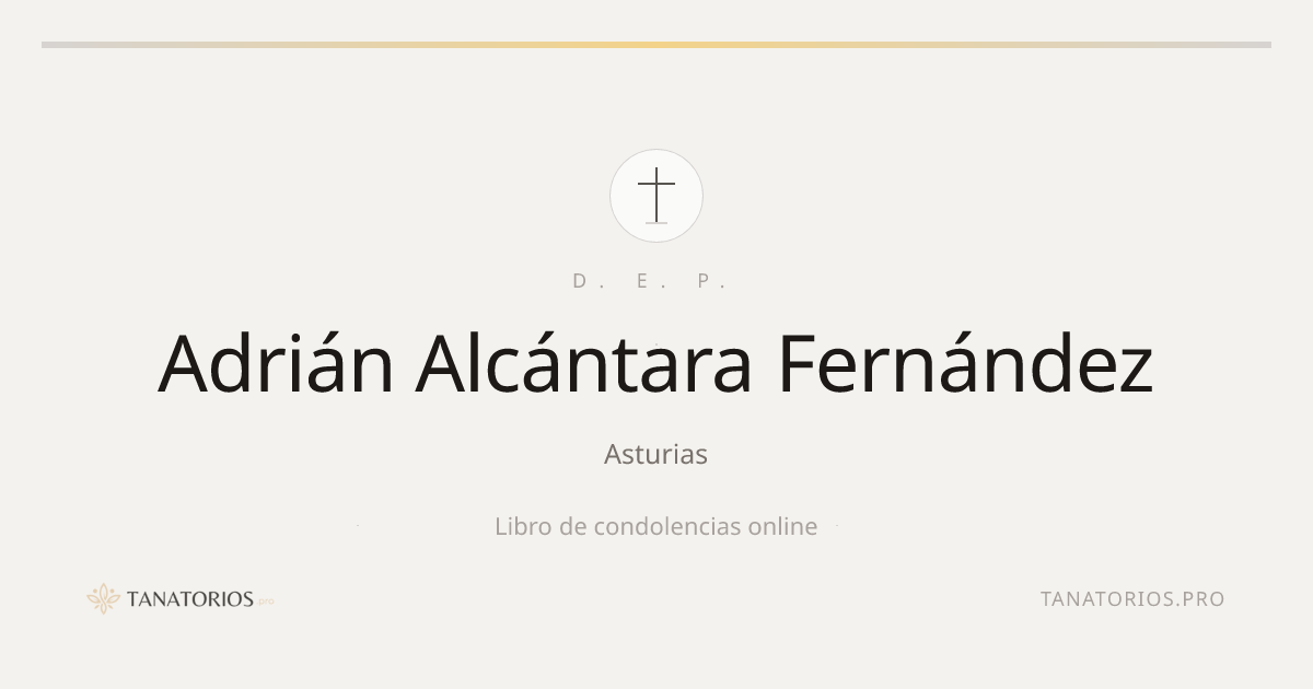 Memorial de Adrián Alcántara Fernández