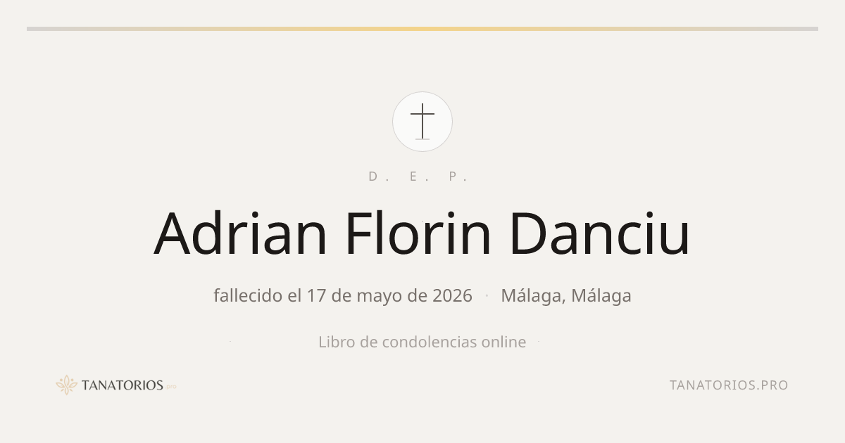Memorial de Adrian Florin Danciu