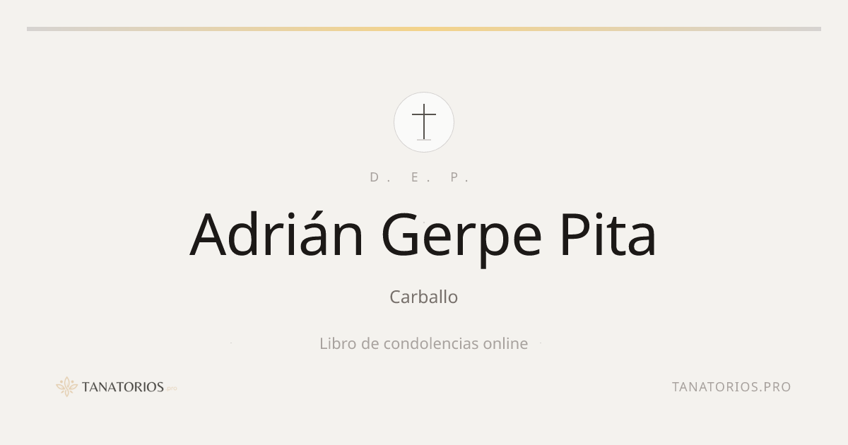 Memorial de Adrián Gerpe Pita