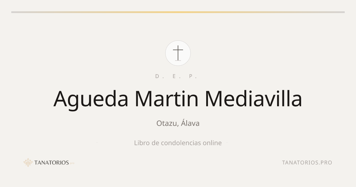 Memorial de Agueda Martin Mediavilla