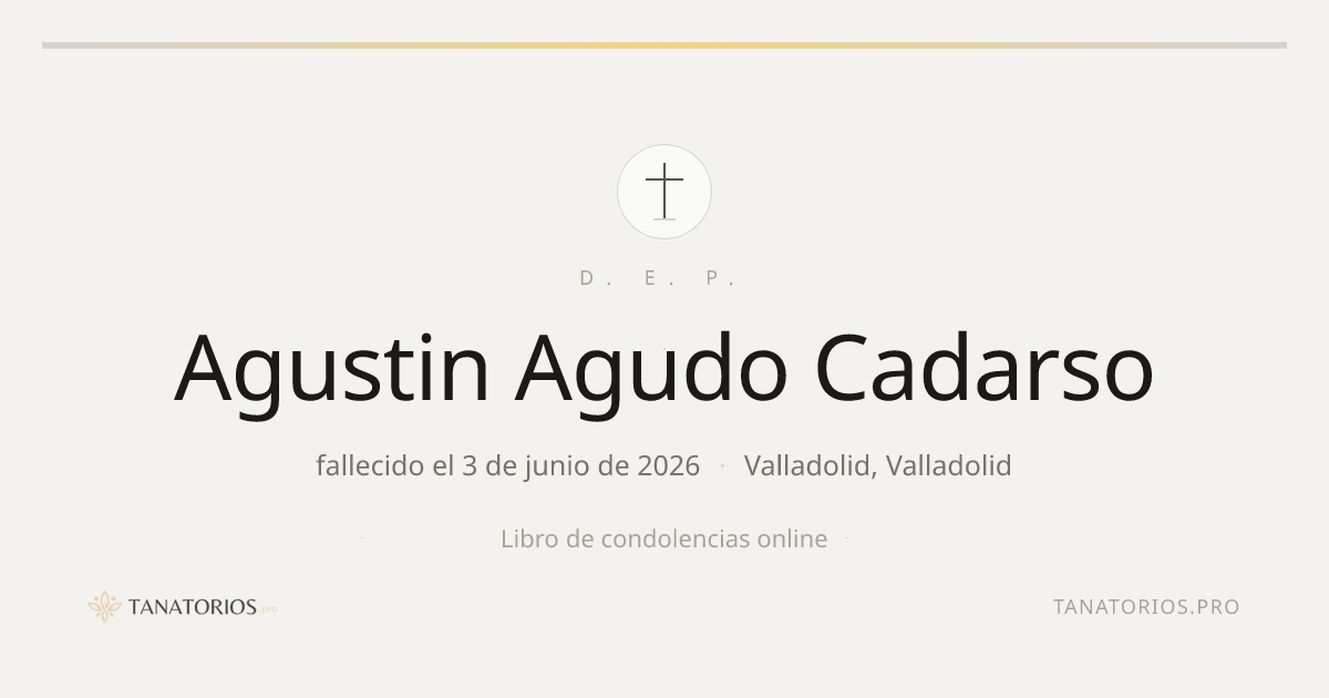 Memorial de Agustin Agudo Cadarso