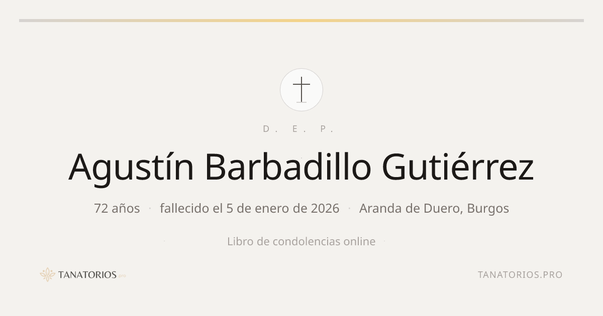 Memorial de Agustín Barbadillo Gutiérrez