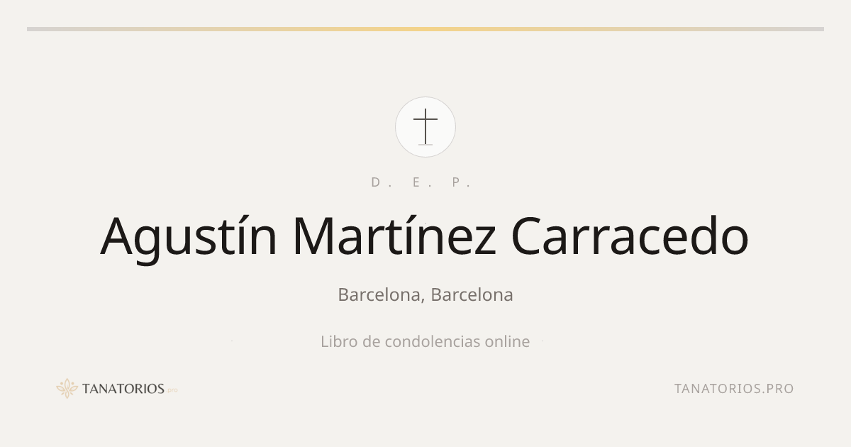 Memorial de Agustín Martínez Carracedo