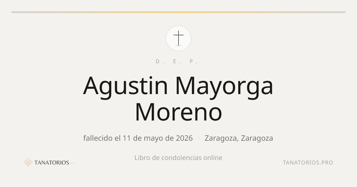 Memorial de Agustin Mayorga Moreno