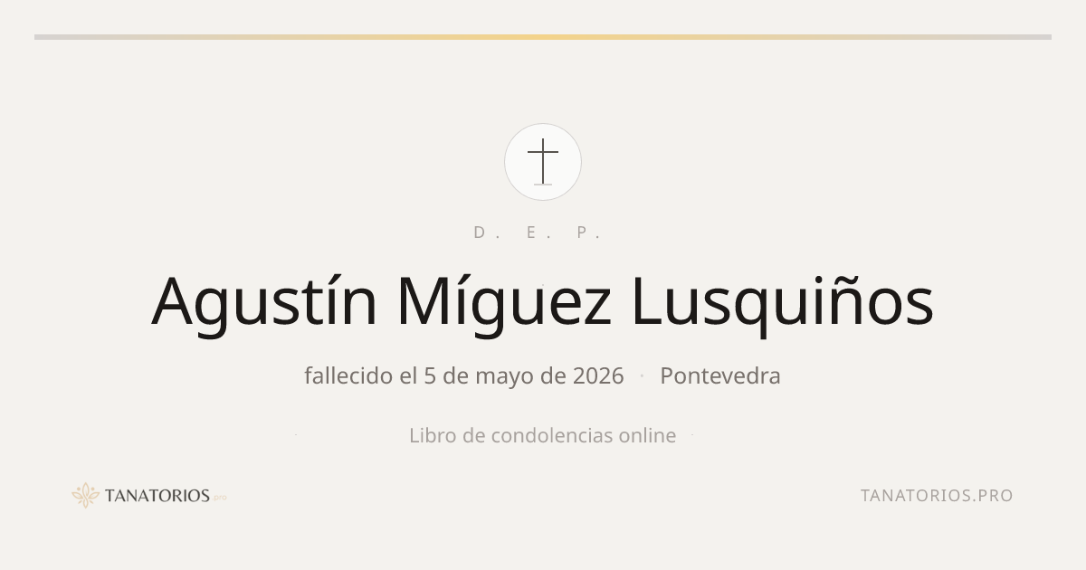 Memorial de Agustín Míguez Lusquiños