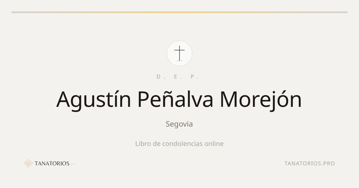 Memorial de Agustín Peñalva Morejón