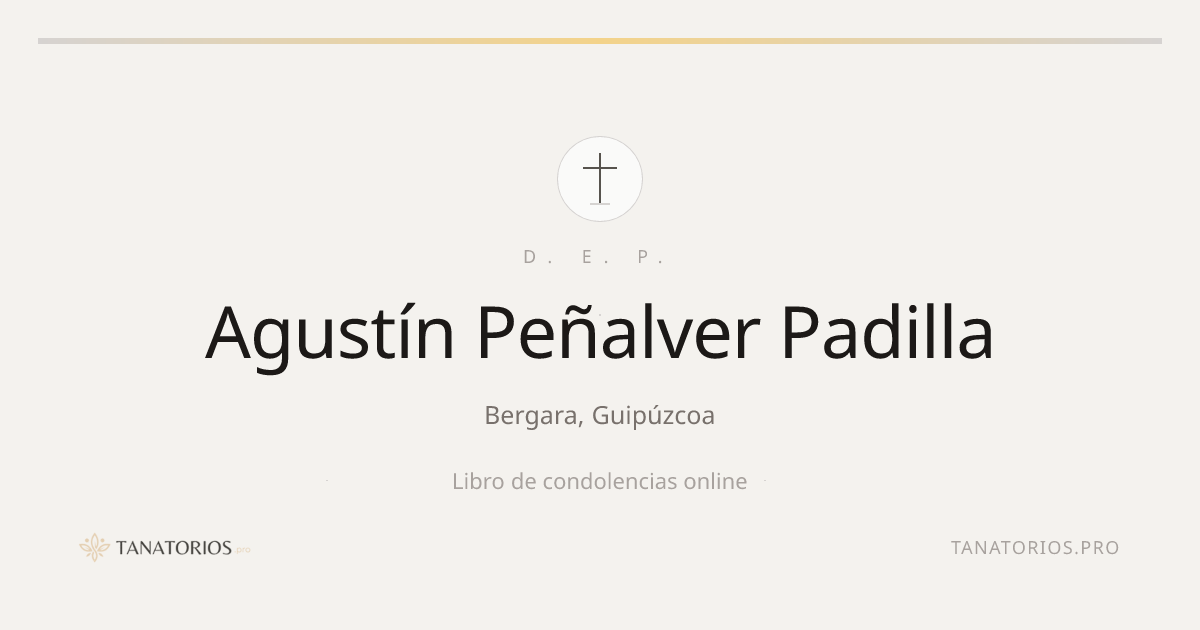 Memorial de Agustín Peñalver Padilla