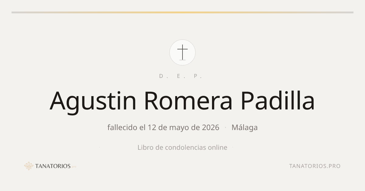 Memorial de Agustin Romera Padilla