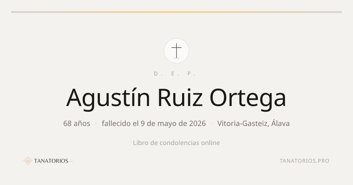 Memorial de Agustín Ruiz Ortega