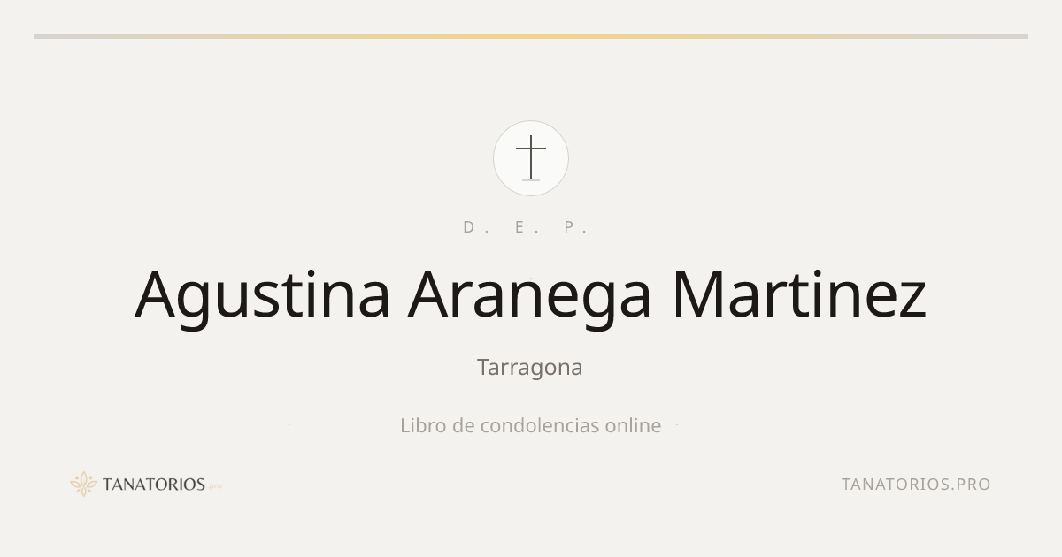 Memorial de Agustina Aranega Martinez