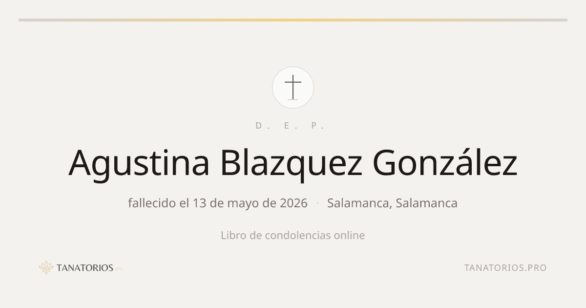 Memorial de Agustina Blazquez González