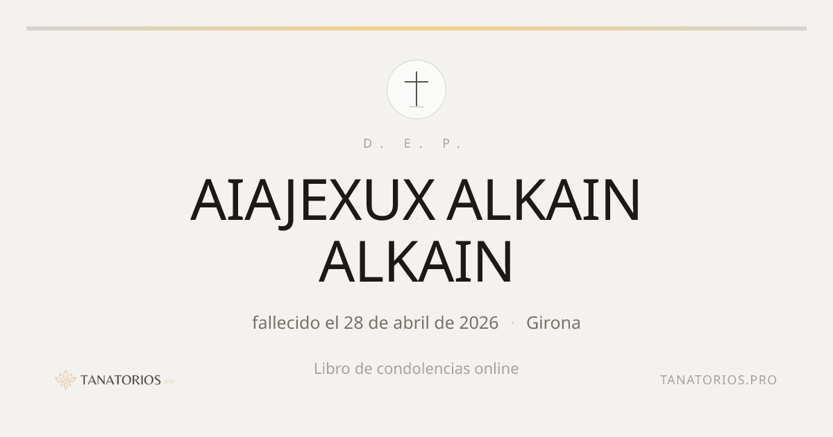 Memorial de AIAJEXUX ALKAIN ALKAIN