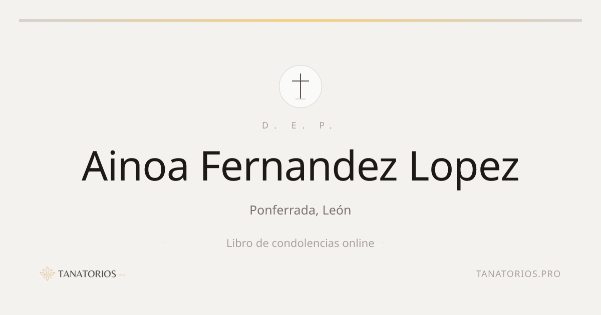 Memorial de Ainoa Fernandez Lopez