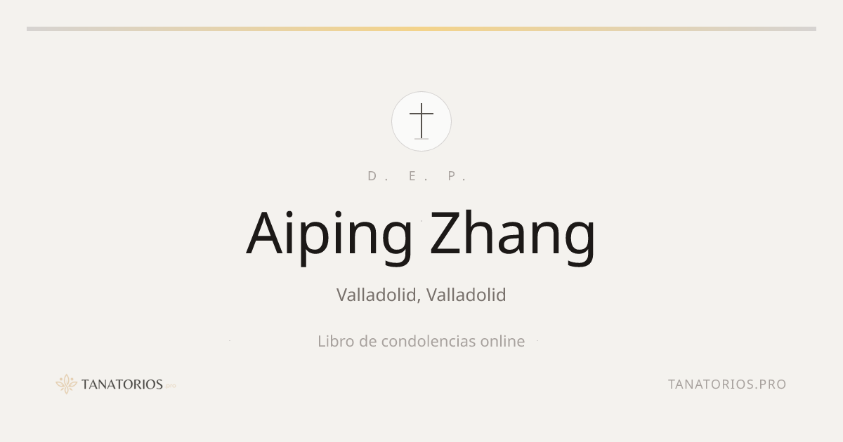 Memorial de Aiping Zhang