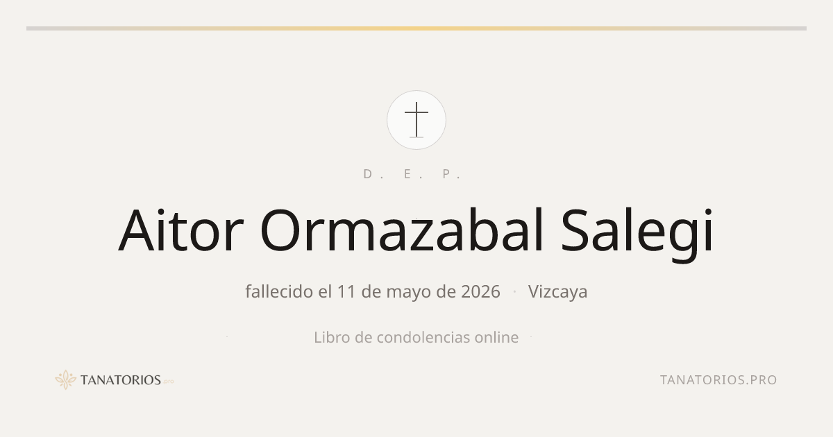 Memorial de Aitor Ormazabal Salegi