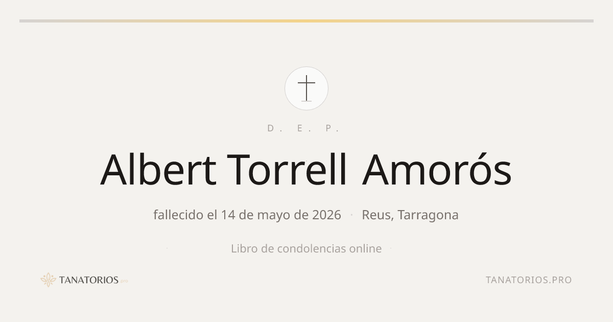 Memorial de Albert Torrell Amorós