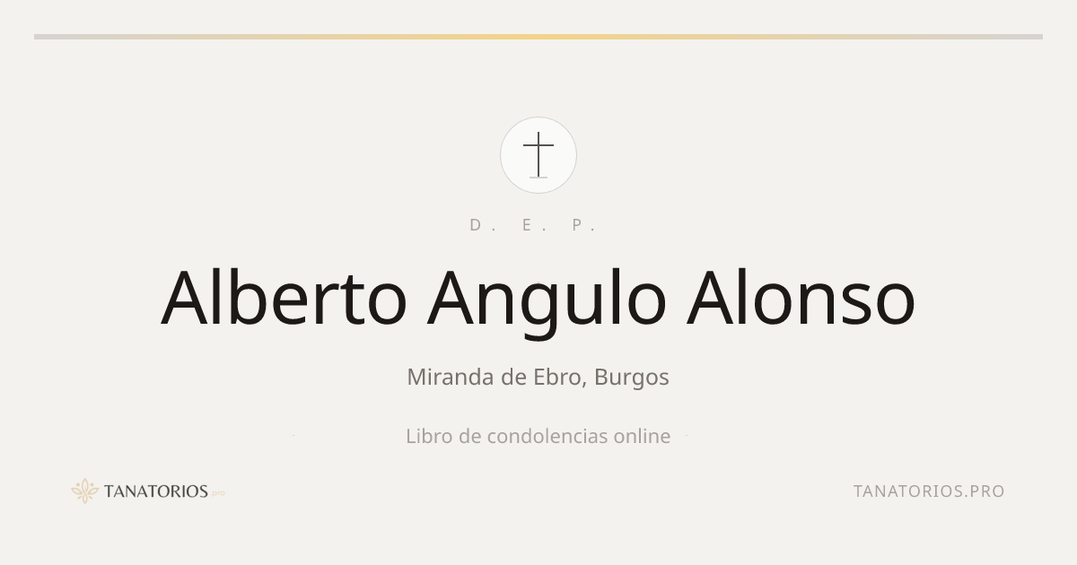 Memorial de Alberto Angulo Alonso