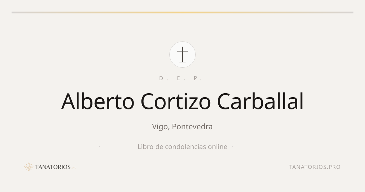 Memorial de Alberto Cortizo Carballal