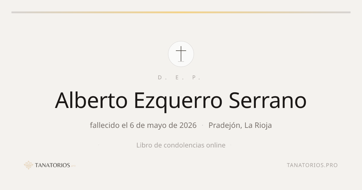 Memorial de Alberto Ezquerro Serrano