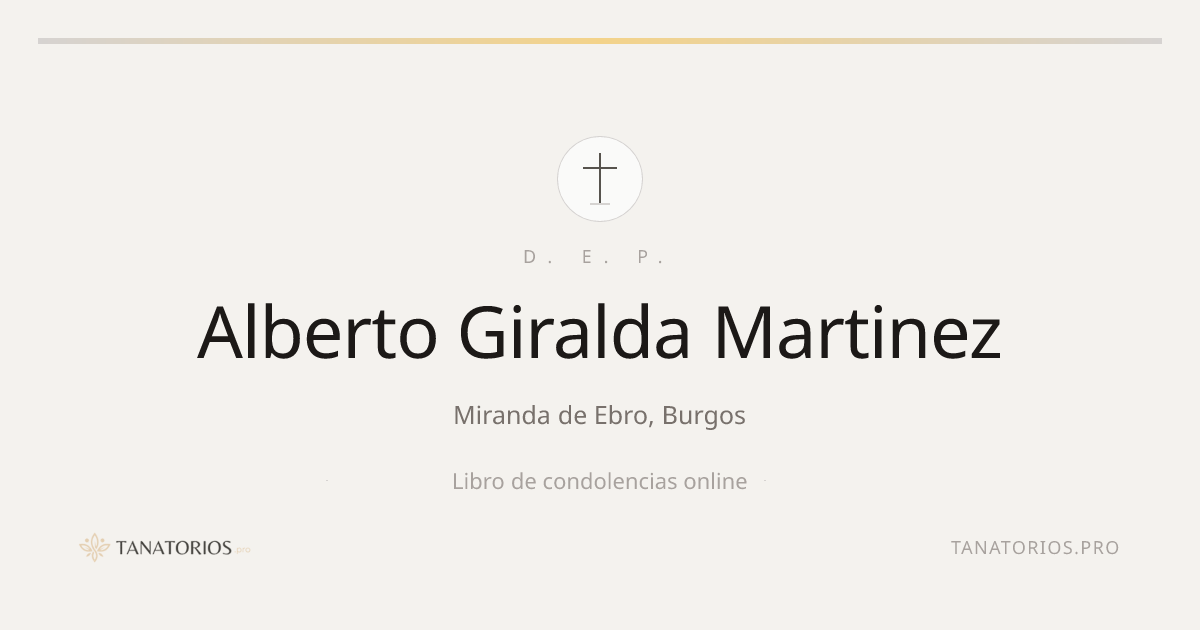 Memorial de Alberto Giralda Martinez