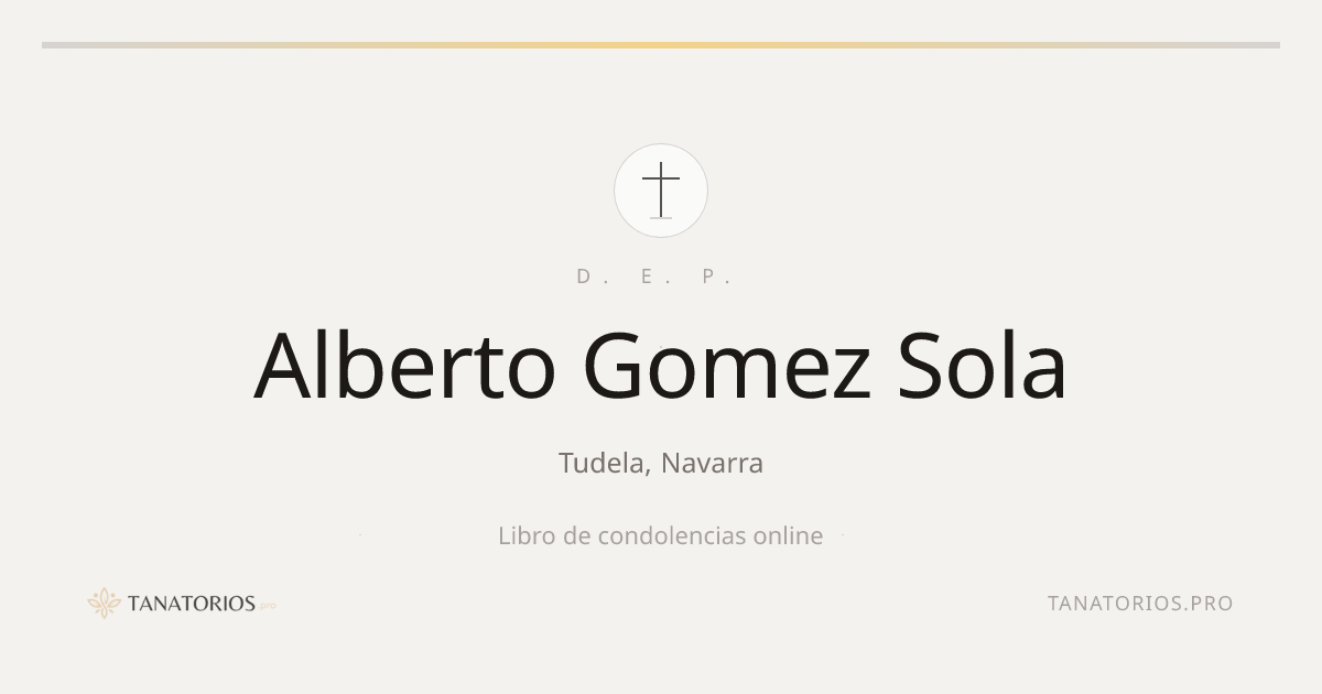 Memorial de Alberto Gomez Sola