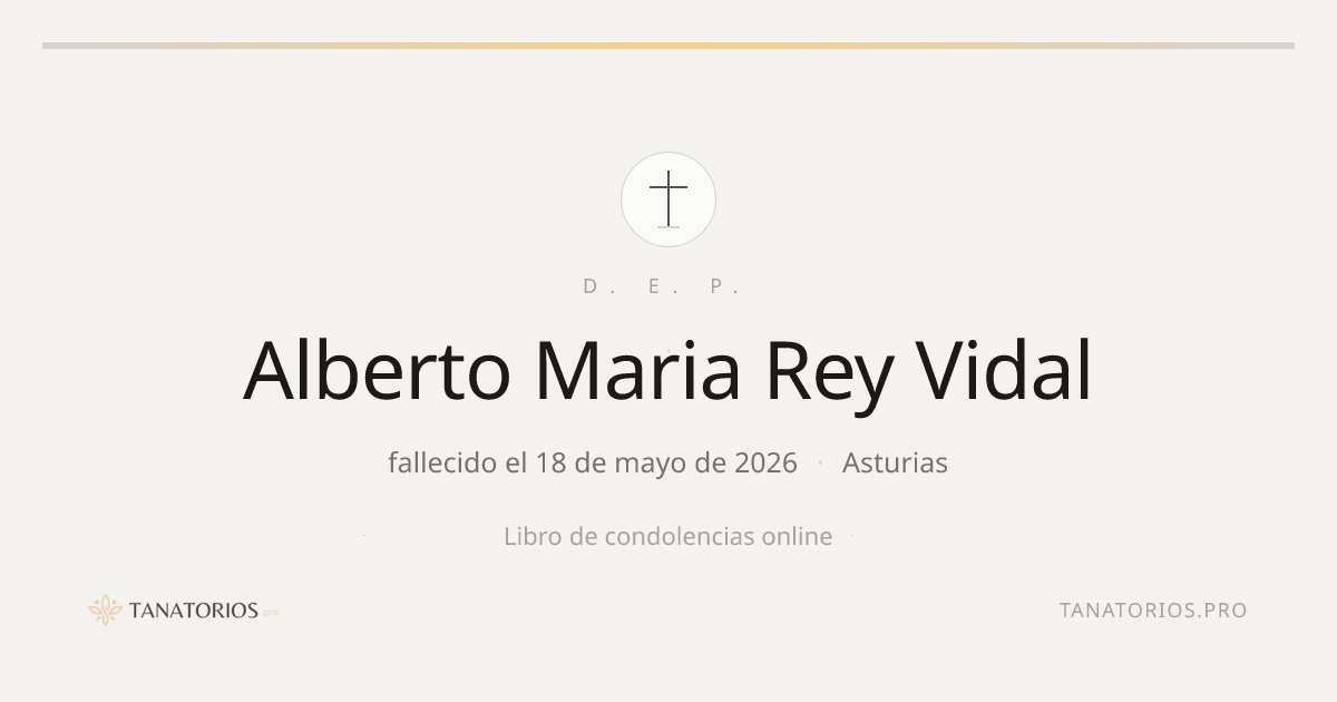 Memorial de Alberto Maria Rey Vidal