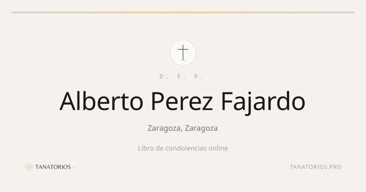 Memorial de Alberto Perez Fajardo