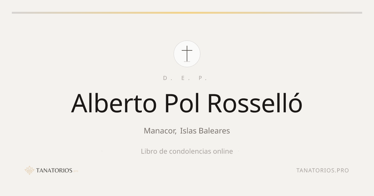 Memorial de Alberto Pol Rosselló