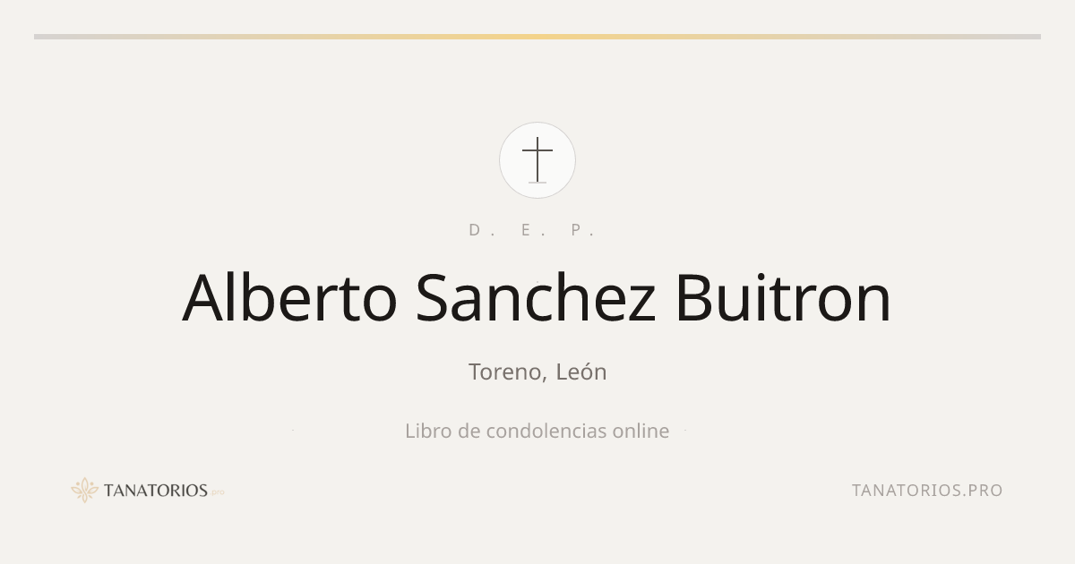 Memorial de Alberto Sanchez Buitron