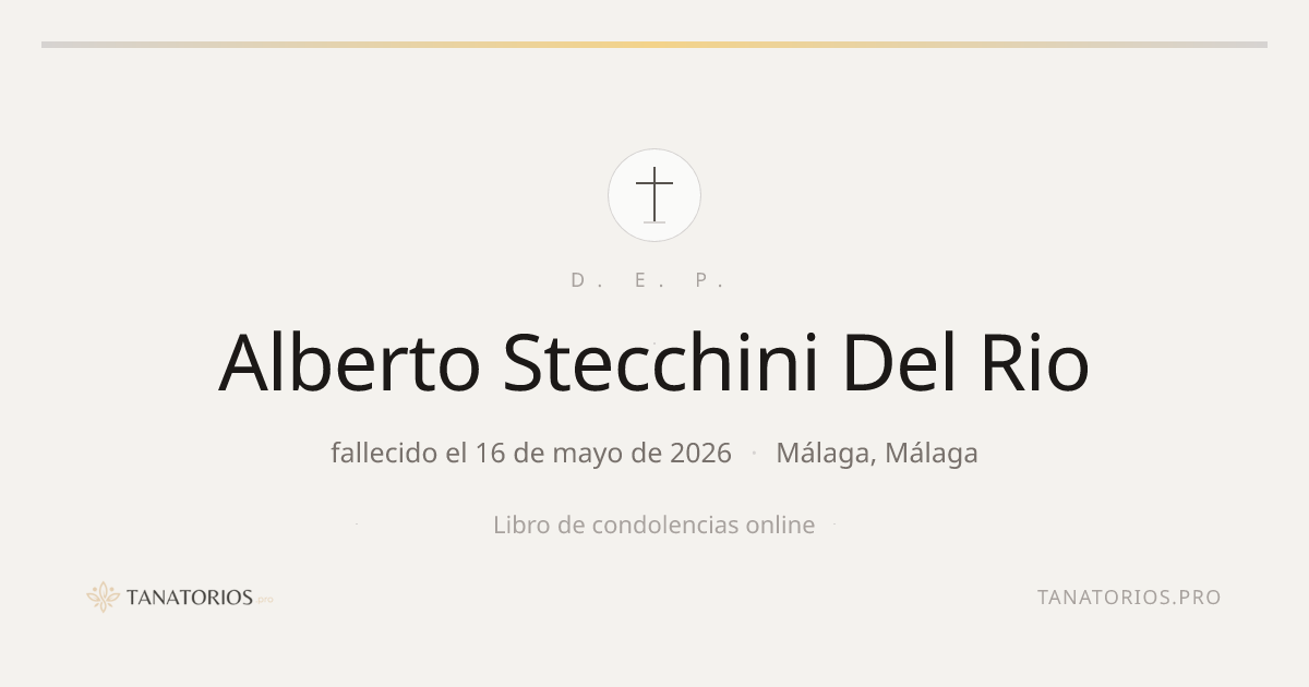 Memorial de Alberto Stecchini Del Rio